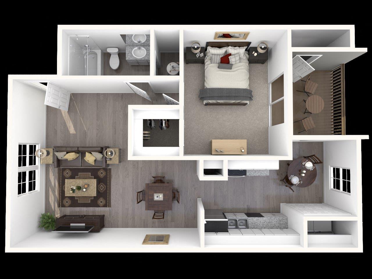 Apartments in Raleigh, NC: Six Forks Station Apartments A3
